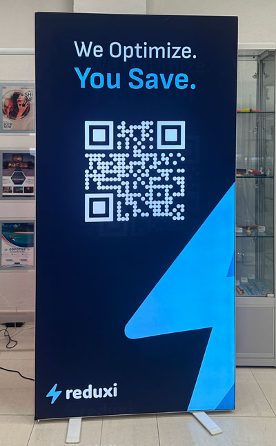 LED tekstilna stena 100x200