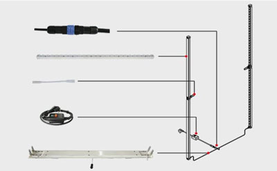 električna shema LED stene