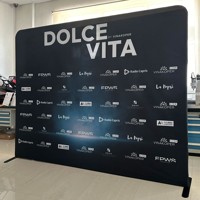 tekstilna stena Prima, pull down